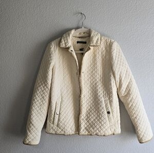 Ralph Lauren Off-White Quilted Puffer Jacket